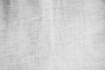 Black white light gray fabric cloth. Natural linen fabric texture background. Close-up. Empty. Design.