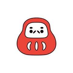だるまのイラスト