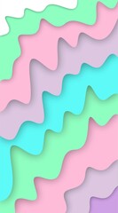 Pastel swirls abstract composition in soft colors