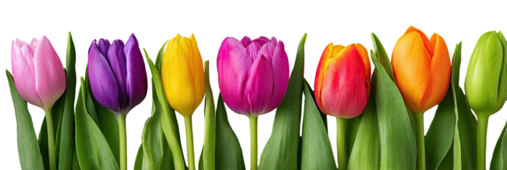 Vibrant tulips in a spectrum of colors (3)