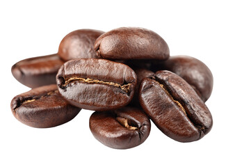 Obraz premium Roasted coffee beans clustered together (1)