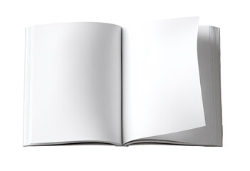 Open book, blank pages (5)