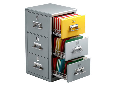 file cabinet with folders