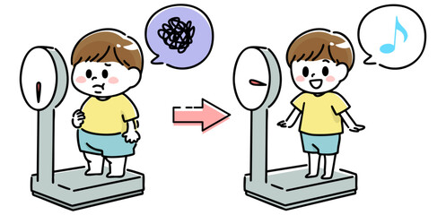 ダイエットに成功した男の子