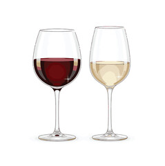 Elegant Crystal Wine Glasses for Red and White