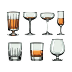 Vintage Inspired Beverage Glasses for Your Home Bar