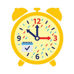 
time management vector illustration design