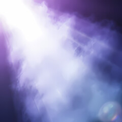 background featuring mystical fog and light beams