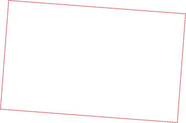 Minimal Overlapping Red Dots Rectangle Frame. 2