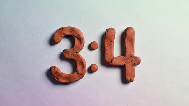 Claymation Timelapse Stop Motion Animation  Numbers 34 -  A Detailed Look at the Creative Process