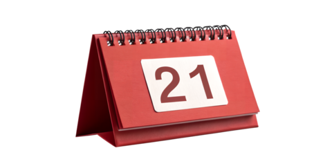 Calendar: The classic desk calendar is showcased, prominently displaying the date in a clean, minimalist style, perfect for conveying the passage of time, planning, and appointments.