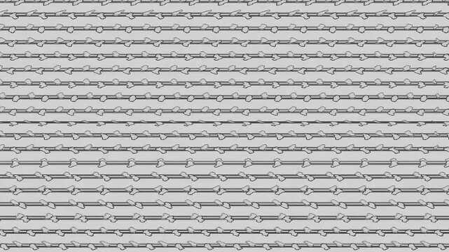 Dots and lines animation with distortion and glitch effects noise and static