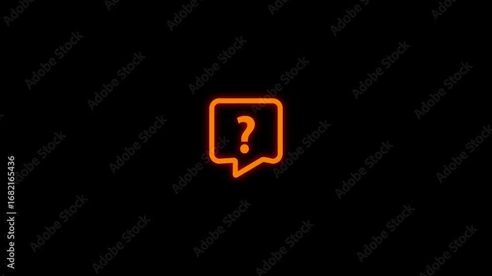 Poster animated tick button white line icon. check mark. selecting, accepting. approval process. seamless l
