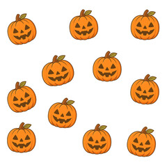 halloween pumpkin set