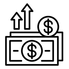 Income  Icon Set Multiple Style Collection