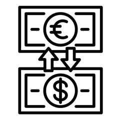 Obraz premium Exchange Icon Set Multiple Style Collection