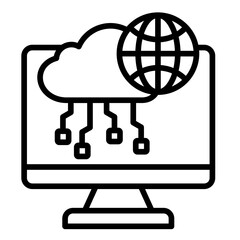 Network  Icon Set Multiple Style Collection
