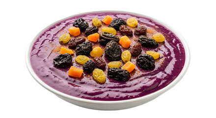 Acai Bowl isolated on Transparent Background. Brazilian food