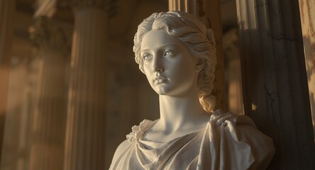 Sculptural Portrait in Sunlight