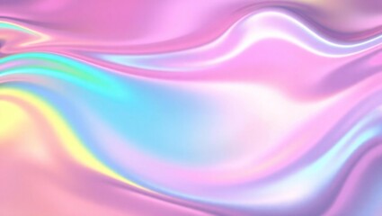Obraz premium Abstract pastel swirls of holographic light and color