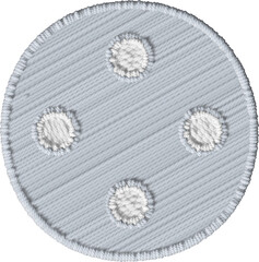 Colorful Embroidered Shirt Button – Sewing Element Design