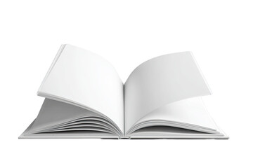 Open book, blank pages, light gray tone (1)