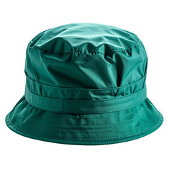 Teal Bucket Hat Isolated On Transparent Background Showing Texture And Detail For Fashion And Summer Accessory