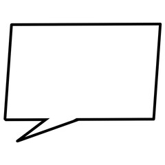 カクカク吹き出し（透過)