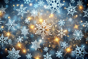christmas background with snowflakes