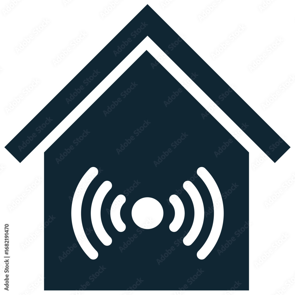 Poster home sensor icon vector for home automation, security, and smart monitoring. useful for illustrating