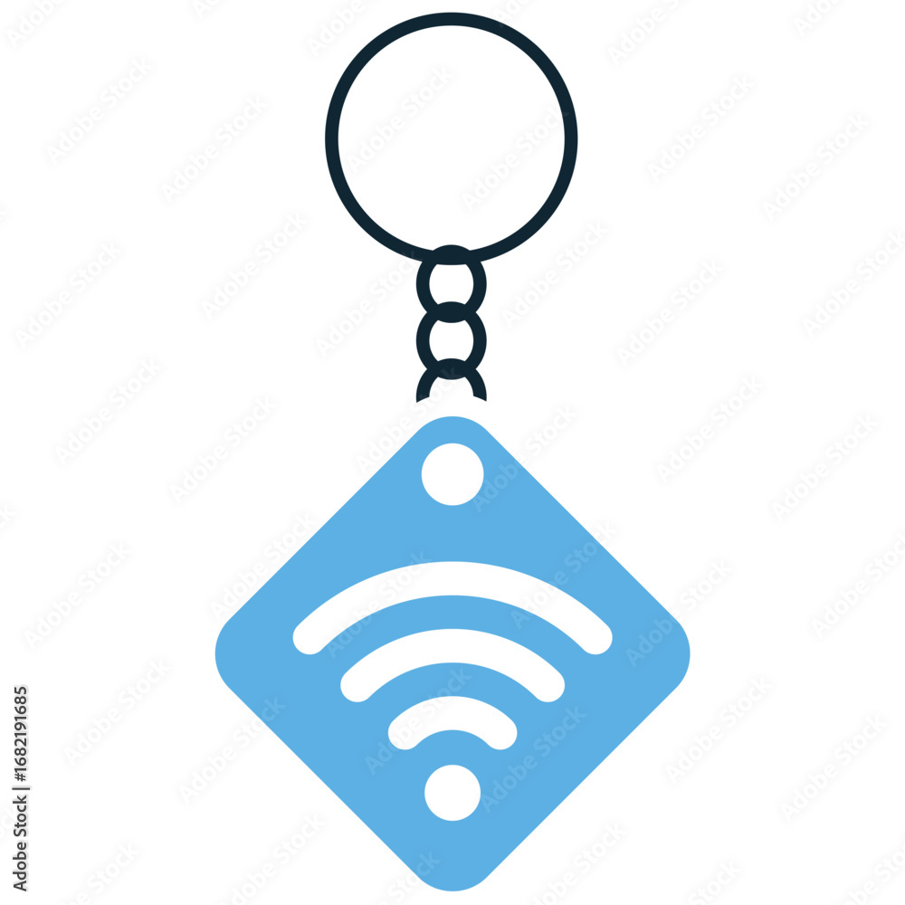 Aufkleber smart tag icon vector for digital tracking, asset management, and smart logistics. useful for illust