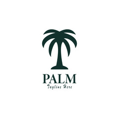Fototapeta premium Palm Tree Summer Tropical Logo