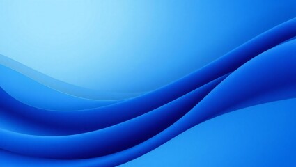 Fototapeta premium Abstract flowing blue waves with soft gradient background