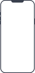 Minimal Smartphone Outline Vector Mockup