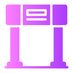 gate gradient icon