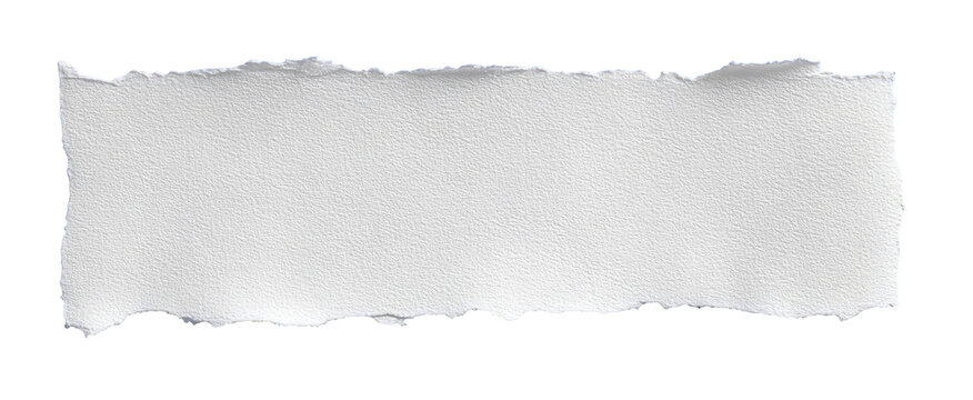 Ripped rectangular piece of white paper (2)