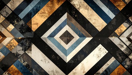 Geometric patterned tiles