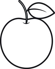 Davidson's Plum Line Art Fruit Icon Illustration