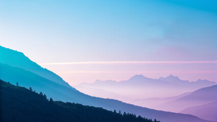 Fototapeta premium mountains in the fog