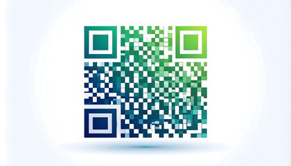 QR code with gradient background