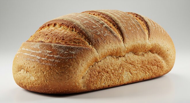 Goldgelbes Brot leuchtet warm Studiolicht knusprige Kruste. AI Generated