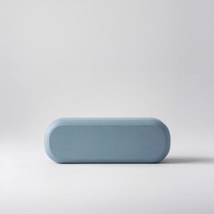 Isolated yoga block on white background