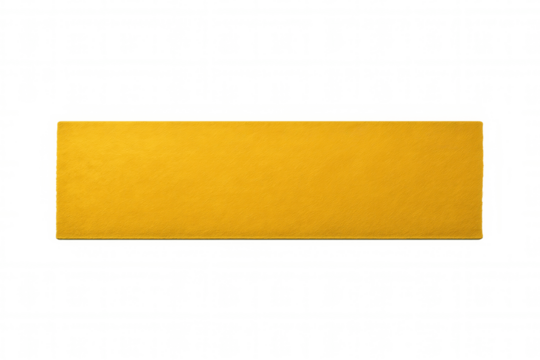 Golden rectangle label on a transparent background, perfect for adding a touch of elegance to various design projects