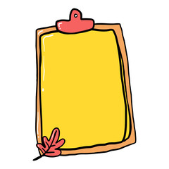 Groovy Nurse Doodle element for Fall or Autumn