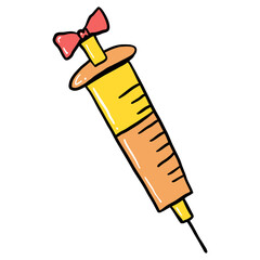 Groovy Nurse Doodle element for Fall or Autumn