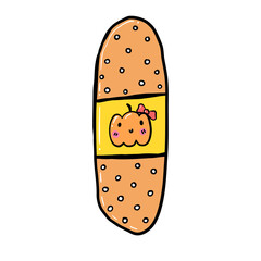 Groovy Nurse Doodle element for Fall or Autumn