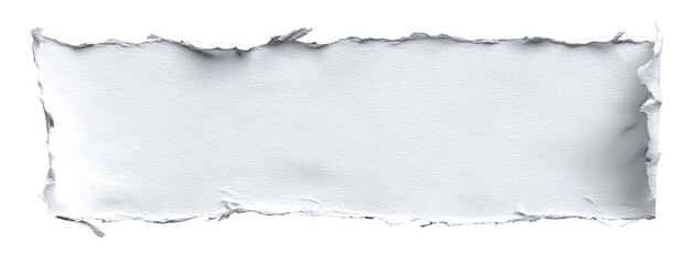 Torn white rectangular shape