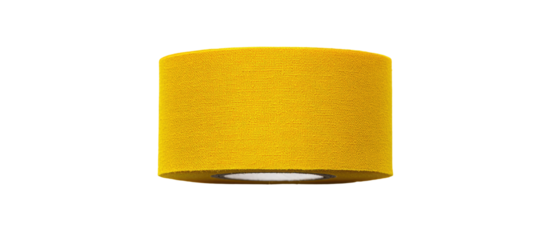 Cylindrical Yellow Tape Roll