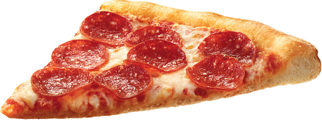 slice of pizza isolated