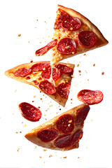 pizza in a glass